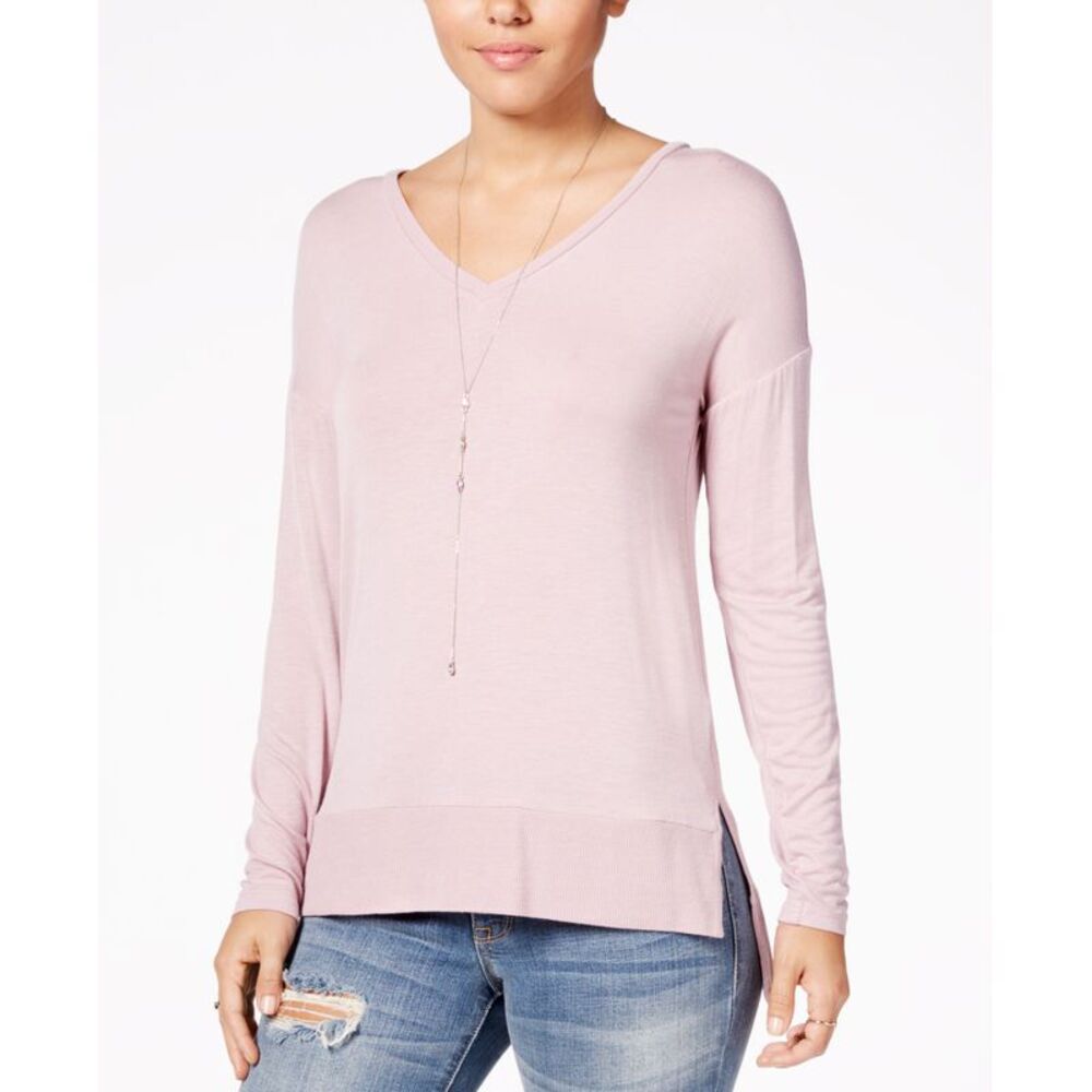 Hippie Rose Juniors Cozy V Neck Top